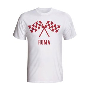 Roma Waving Flags T-shirt (white)