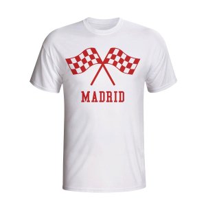 Atletico Madrid Waving Flags T-shirt (white)