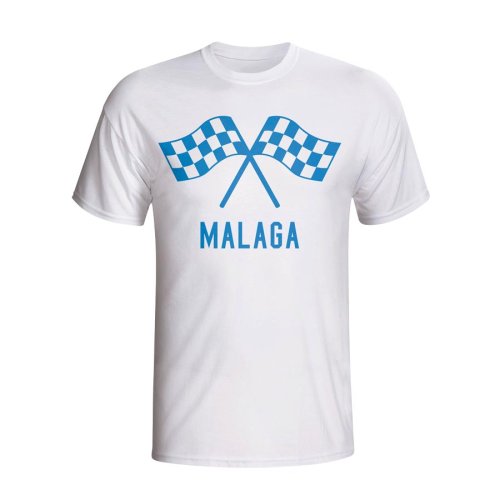 Malaga Waving Flags T-shirt (white) - Kids