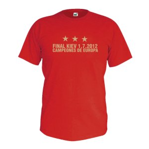 Spain Champions of Europe T-Shirt (Red)