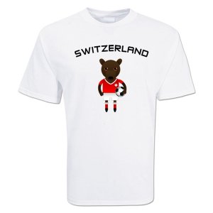 Switzerland Mascot Soccer T-shirt