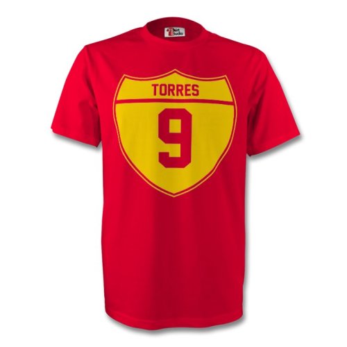 Fernando Torres Spain Crest Tee (red) - Kids