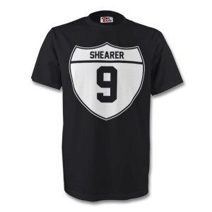 Alan Shearer Newcastle Crest Tee (black) - Kids