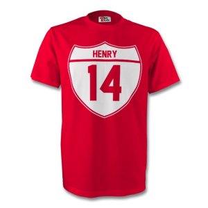 Thierry Henry Arsenal Crest Tee (red) - Kids