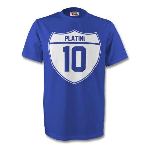 Michel Platini France Crest Tee (blue)