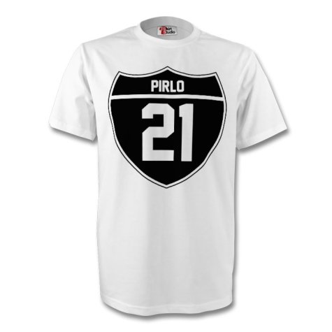 Andrea Pirlo Juventus Crest Tee (white)