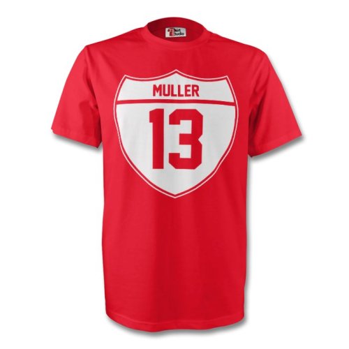 Thomas Muller Bayern Munich Crest Tee (red) - Kids