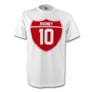 Wayne Rooney England Crest Tee (white) - Kids