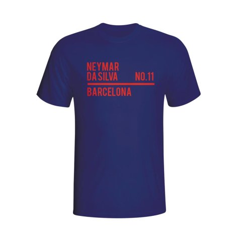 Neymar Barcelona Squad T-shirt (navy)