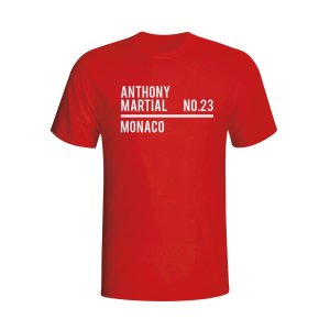 Anthony Martial Monaco Squad T-shirt (red)