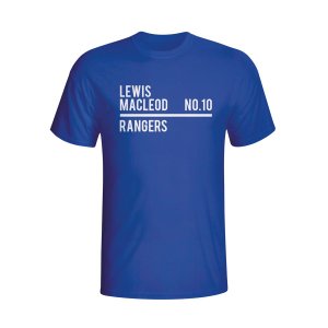 Lewis Macleod Rangers Squad T-shirt (blue) - Kids