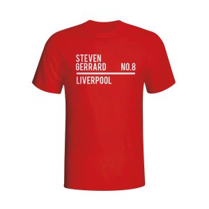 Steven Gerrard Liverpool Squad T-shirt (red)