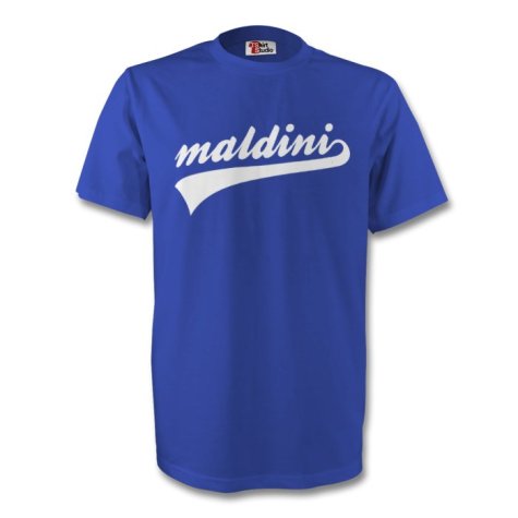 Paolo Maldini Italy Signature Tee (blue) - Kids