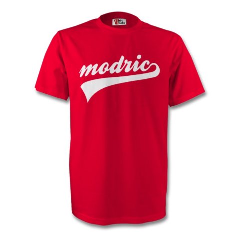 Luka Modric Croatia Signature Tee (red)