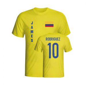 James Rodriguez Colombia Flag T-shirt (yellow) - Kids