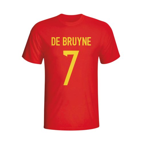 Kevin De Bruyne Belgium Hero T-shirt (red)