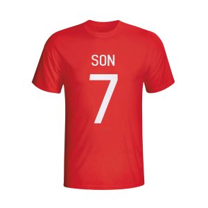 Son Heung-min South Korea Hero T-shirt (red) - Kids