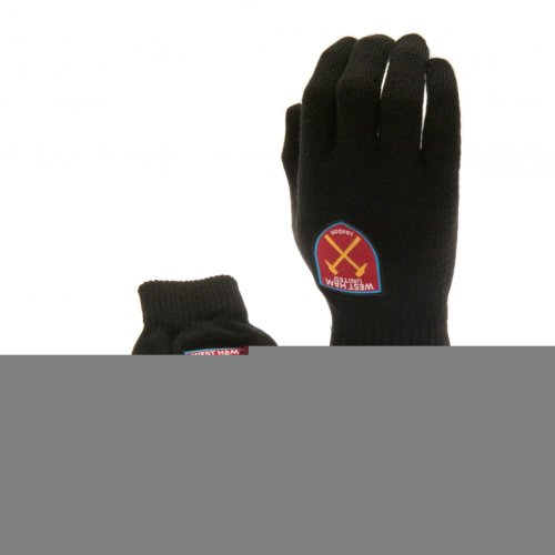 West Ham United FC Knitted Gloves Junior