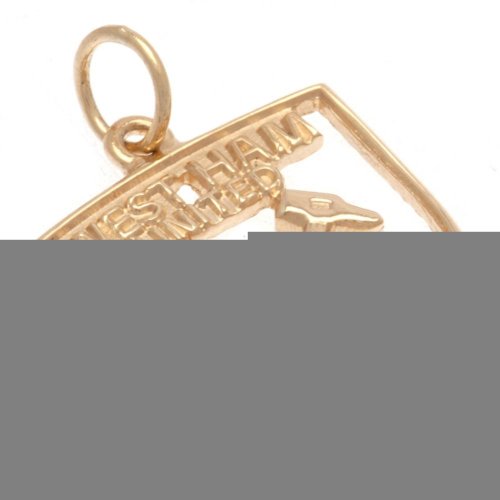 West Ham United FC 9ct Gold Pendant Crest