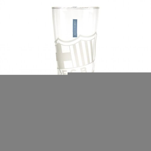 FC Barcelona Etched Crest Tall Beer Glass