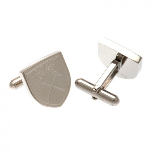 West Ham United FC Stainless Steel Formed Cufflinks