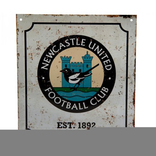 Newcastle United FC Retro Logo Sign