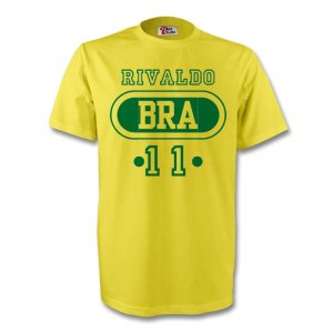 Rivaldo Brazil Bra T-shirt (yellow)