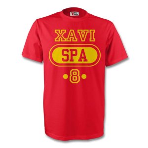 Xavi Spain Spa T-shirt (red)