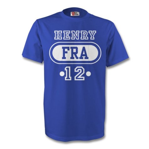 Thierry Henry France Fra T-shirt (blue)