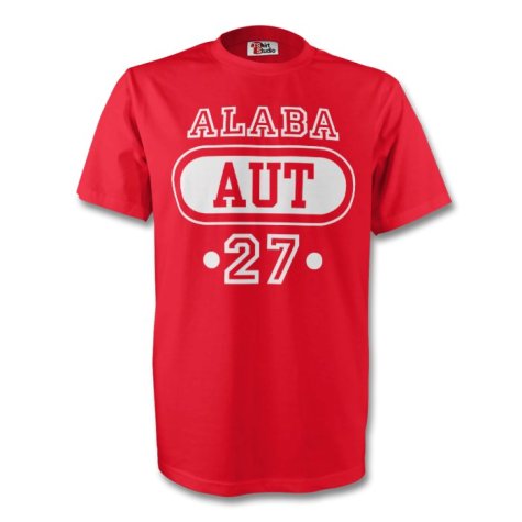 David Alaba Austria Aut T-shirt (red) - Kids