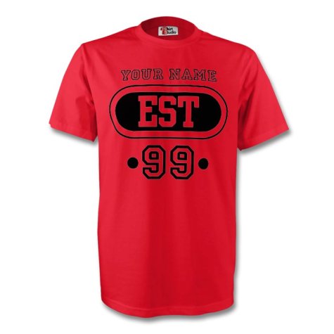 Albania Alb T-shirt (red) + Your Name (kids)