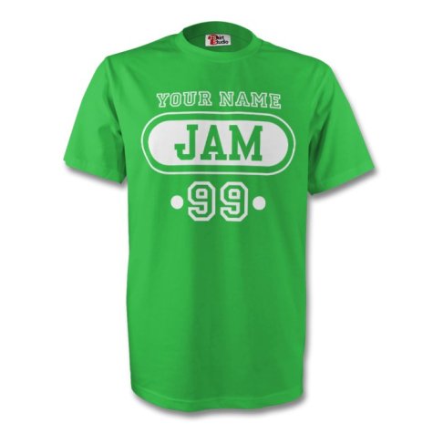 Mexico Mex T-shirt (green) + Your Name (kids)