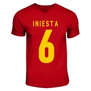 Iniesta Spain Hero T-shirt (red)