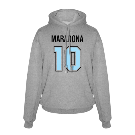 Maradona \'No.10\' footer with hood - Grey