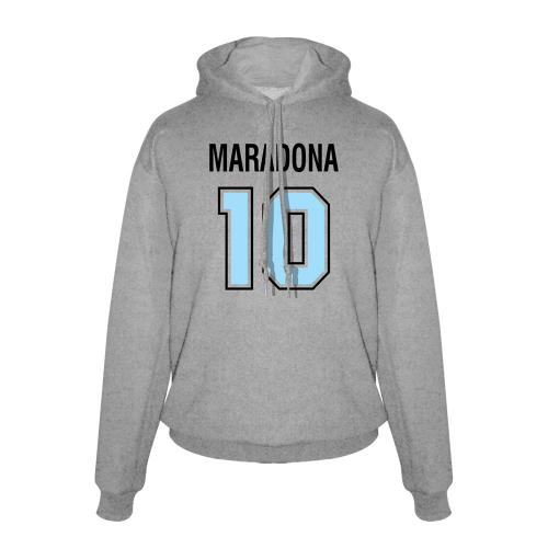 Maradona \'No.10\' footer with hood - Grey
