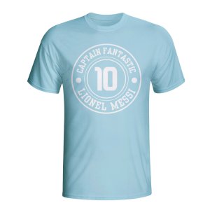 Lionel Messi Argentina Captain Fantastic T-shirt (sky Blue)