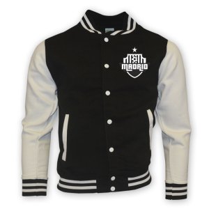 Real Madrid College Baseball Jacket (black) - Kids