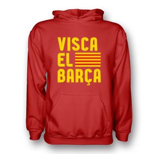 Visca El Barca Hoody (red)