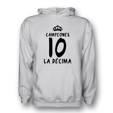 Real Madrid La Decima Hoody (white)