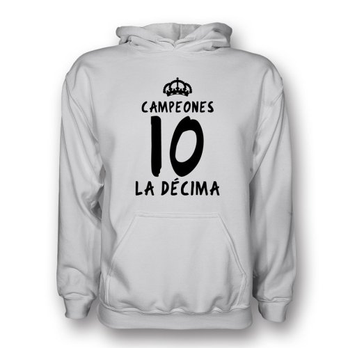 Real Madrid La Decima Hoody (white) - Kids