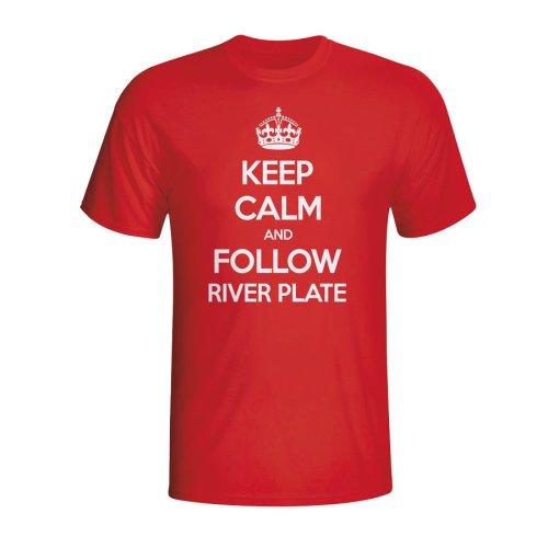 Keep Calm And Follow River Plate T-shirt (red) - Kids