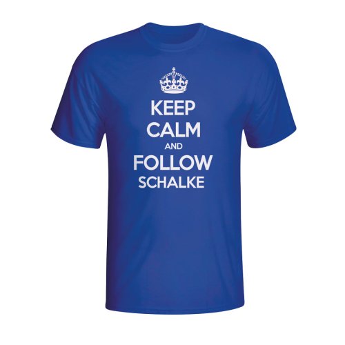 Keep Calm And Follow Schalke T-shirt (blue) - Kids