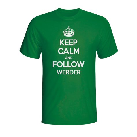 Keep Calm And Follow Werder Bremen T-shirt (green)