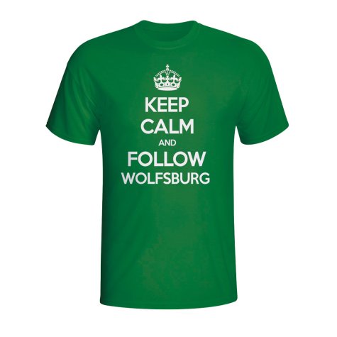 Keep Calm And Follow Wolfsburg T-shirt (green)