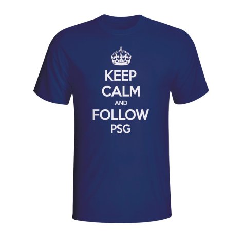 Keep Calm And Follow Psg T-shirt (navy)