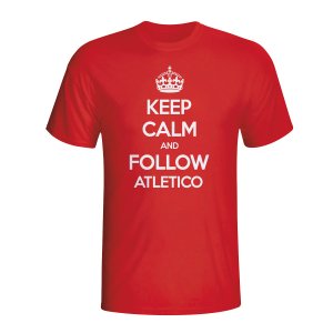 Keep Calm And Follow Atletico Madrid T-shirt (red) - Kids