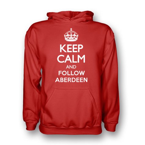 Keep Calm And Follow Aberdeen Hoody (red)