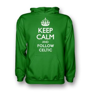 Keep Calm And Follow Celtic Hoody (green) - Kids