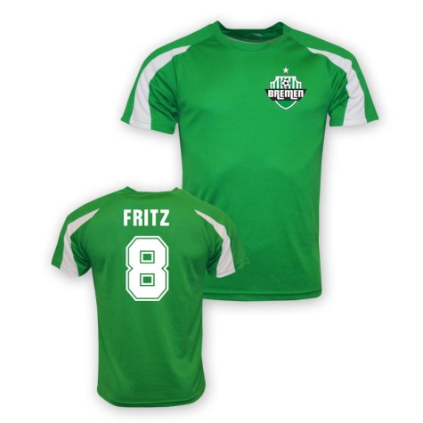 Clemens Fritz Werder Bremen Sports Training Jersey (green)