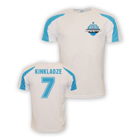 Georgi Kinkladze Man City Sports Training Jersey (white) - Kids